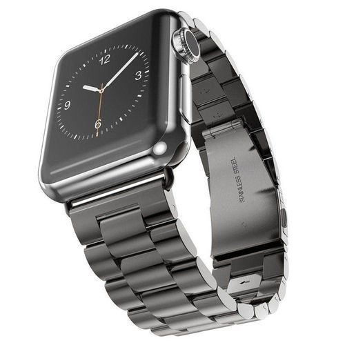 Bracelet Acier Stainless Lux + Outil Pour Apple Watch Series 8 Aluminum - 41mm - Noir