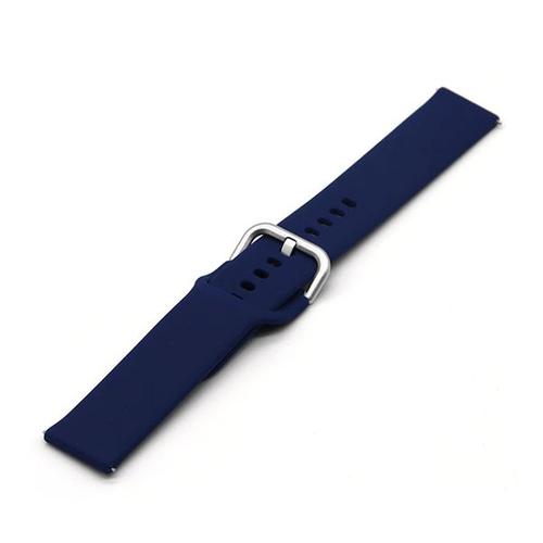 Bracelet Smoothsilicone Avec Boucle Pour Amazfit Gtr 47mm - Bleu Foncé