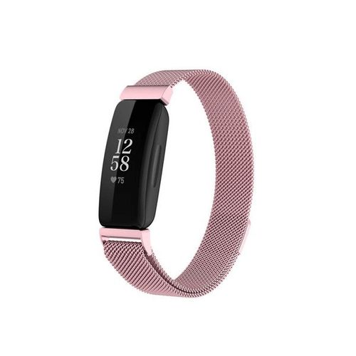 Bracelet Milanese Loop Fermoir Magnétique Pour Fitbit Inspire 2 - Rose