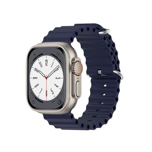 Bracelet Silicone Ocean Waves Pour Apple Watch Series 4 - 44mm - Bleu Foncé