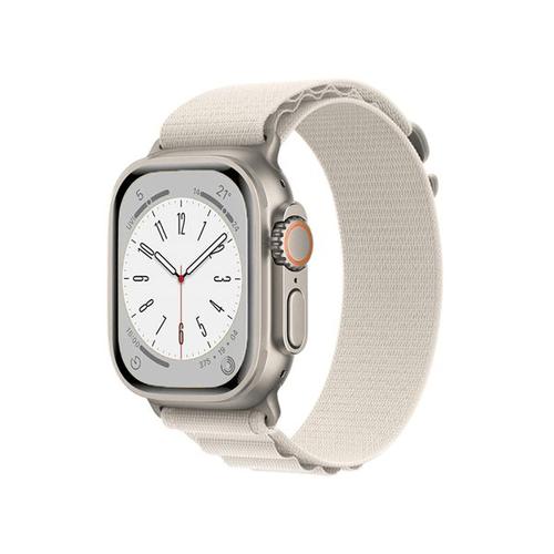 Bracelet Nylonsense Alpine L (Poignet De 165mm A 210mm) Pour Apple Watch Series 3 - 42mm - Blanc