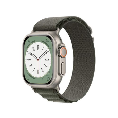 Bracelet Nylonsense Alpine L (Poignet De 165mm A 210mm) Pour Apple Watch Series 8 - 45mm - Vert