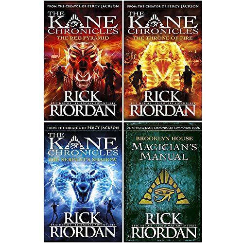 The Kane Chronicles Collection Rick Riordan 4 Books Set (The Red Pyramid, The Throne Of Fire, The Serpent's Shadow, [Hardcover] Brooklyn House Magicianâs Manual)