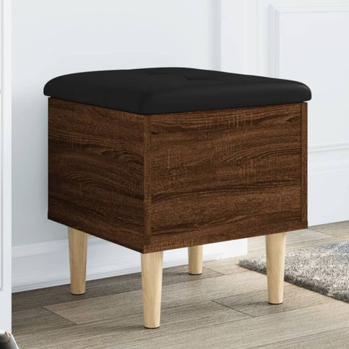 Vidaxl Banc De Rangement Chêne Marron 42x42x46 Cm Bois D'ingénierie