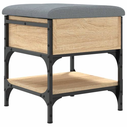 Vidaxl Banc À Chaussures Chêne Sonoma 42x42x45 Cm Bois D'ingénierie