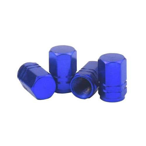 Ca346-Bu - 4 Pièces De Voiture Bouchon De Valve Bouchons De Valve De Pneu De Camion De Voiture Vélo Jantes En Aluminium De Roue D'air De Tige Bouchons De Valve De Pneu De Pneu De Couverture Casquettes Roue Bouchons