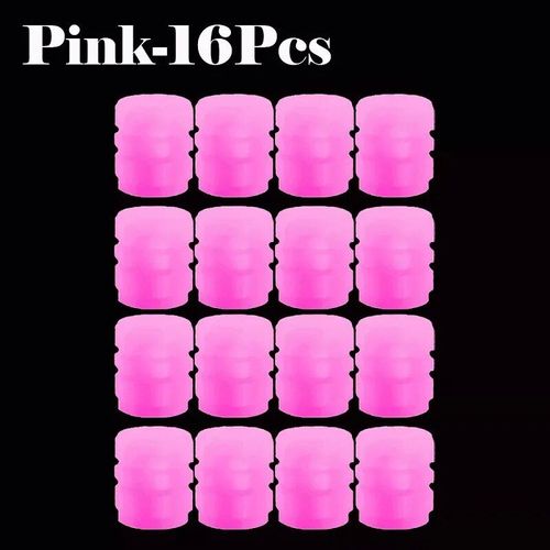 16 Pcs Roses - Bouchon De Valve Anti-Poussière Universel, Accessoires Décoratifs Pour Moyeu De Roue De Voiture, Moto, Vélo