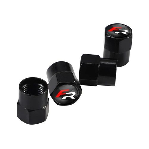 B Noir Pour Fr - Bouchon De Valve De Pneu De Voiture En Alliage D'aluminium, Accessoires Anti-Poussière Pour Fiat 500 Grande Punto 500x Panda Tipo Ducato Egea Stilo Freemont