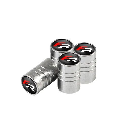 Un Argent Pour Fr - Bouchon De Valve De Pneu De Voiture En Alliage D'aluminium, Accessoires Anti-Poussière Pour Fiat 500 Grande Punto 500x Panda Tipo Ducato Egea Stilo Freemont