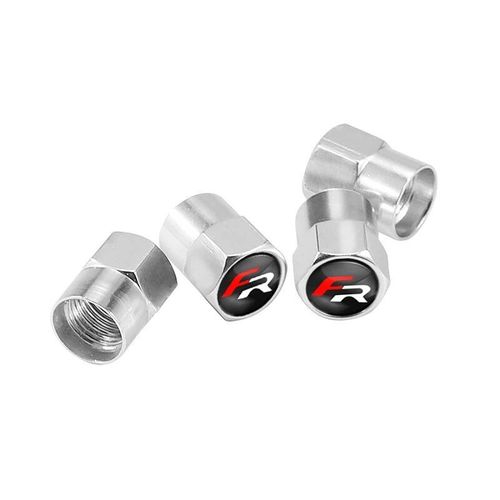 B Argent Pour Fr - Bouchon De Valve De Pneu De Voiture En Alliage D'aluminium, Accessoires Anti-Poussière Pour Fiat 500 Grande Punto 500x Panda Tipo Ducato Egea Stilo Freemont