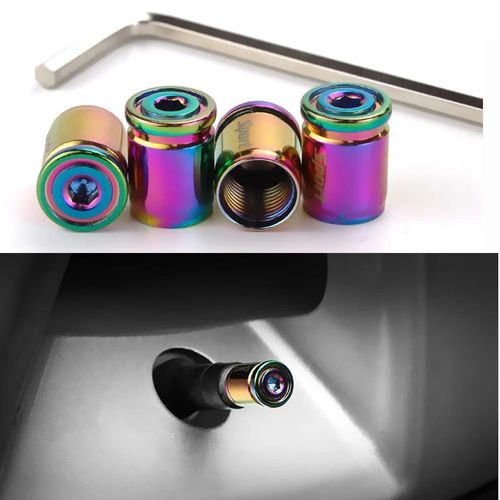 Multi - Bouchon De Valve De Tige De Pneu De Voiture, Bouchons De Valve Antivol Sur Roues D'automobile, Couvercle De Mamelon, Pièces Accessoires