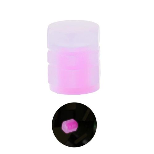1pcs Rose - Bouchon De Valve Fluorescent Pour Pneu De Voiture, 4 Pièces, Couvercle De Pneu Lumineux, Bouchons De Roue De Voiture Abs