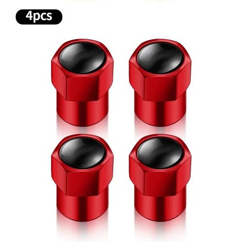Rouge - Couvercles De Tige De Jante En Alliage D'aluminium Pour Voiture, Accessoires De Carabine, Kit 308 408 508 Rcz 208 3008 2008 206 207 307 5008 4008, 4 Pièces
