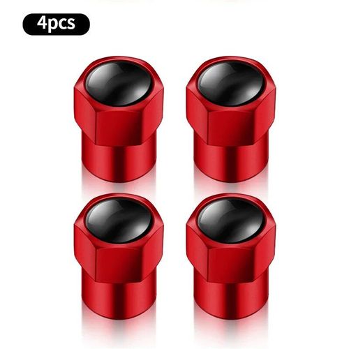 Rouge - Couvercles De Tige De Jante En Alliage D'aluminium Pour Voiture, Accessoires De Carabine, Kit 308 408 508 Rcz 208 3008 2008 206 207 307 5008 4008, 4 Pièces