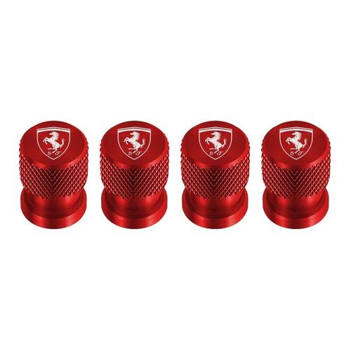 Rouge - Valves De Pneus De Roue De Voiture, Bouchons De Tige Pour Ferrari California Gtc4 Lusso Fturquoise 458 488 599, Accessoires De Voiture Roma, 4 Pièces