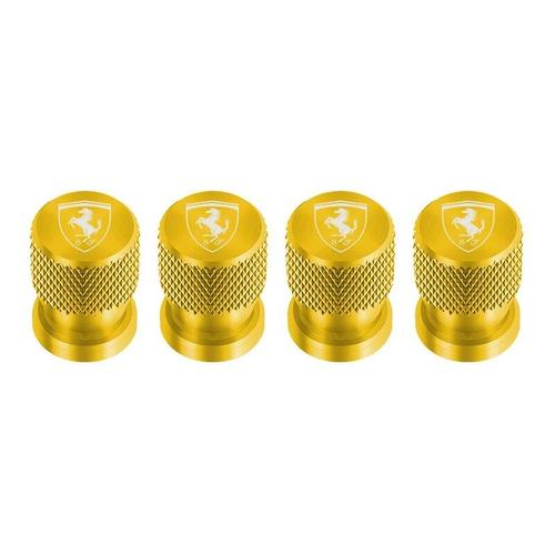 Or - Valves De Pneus De Roue De Voiture, Bouchons De Tige Pour Ferrari California Gtc4 Lusso Fturquoise 458 488 599, Accessoires De Voiture Roma, 4 Pièces