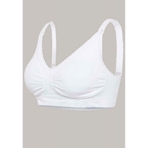 Soutien-gorge de grossesse et allaitement rembourré Carri-Gel - Blanc