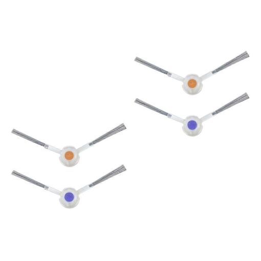 Lot de 2 paires de brosses latérales lavables pour aspirateur robot Narwal J3, pièces de rechange pour nettoyage ménager