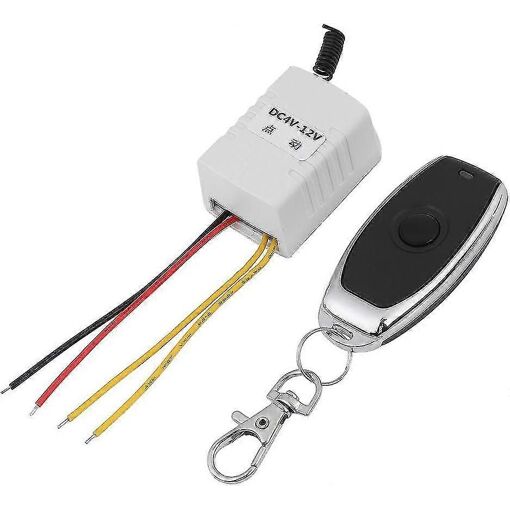 2025 Health Gear Relais sans fil, interrupteur de télécommande, récepteur et émetteur à une clé pour ordinateur, porte automatique, fenêtre (cc 4 V, 5 V, 6 V, 7,4 V, 9 V, 12 V)