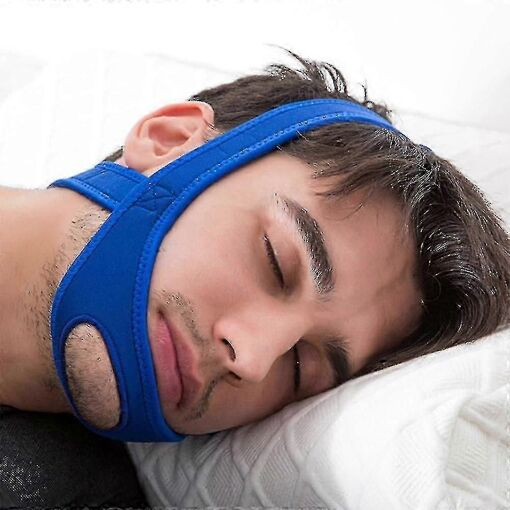 Ceinture De Mentonnière Anti-Ronflement Réglable, Sangle De Tête Anti-Ronflement, Attelle De Mâchoire Tw