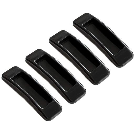 Lot de 4 poignées de porte instantanées autocollantes, pour porte coulissante de salle de bain