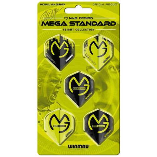 WINMAU DART FLIGHT PACK MVGERWEN MEGA STD