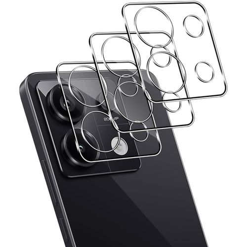 Lot De 3 Verres Trempés Pour Objectif Caméra Xiaomi Redmi Note 13 Pro 5g / Poco X6 5g - Dureté 9h, Anti-Rayures, Haute Transparence, Pose Sans Bulles