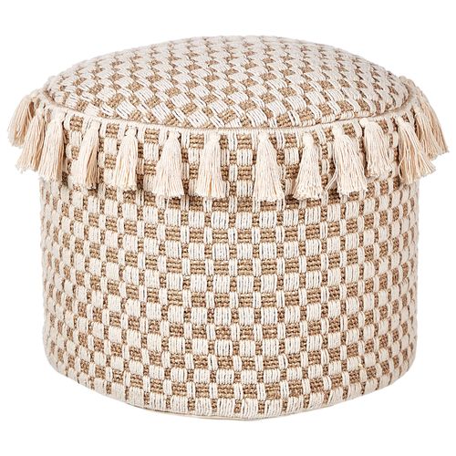 Pouf Pirak Beige Coton