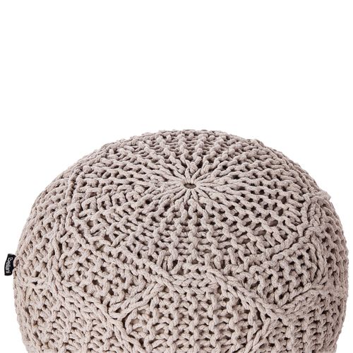 Pouf Triman Taupe Coton
