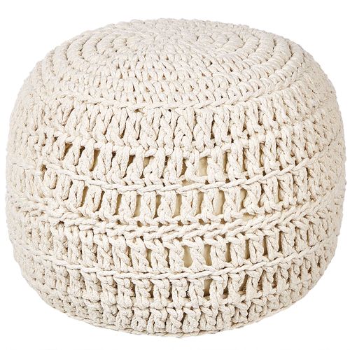 Pouf Arpatu Beige Clair Coton
