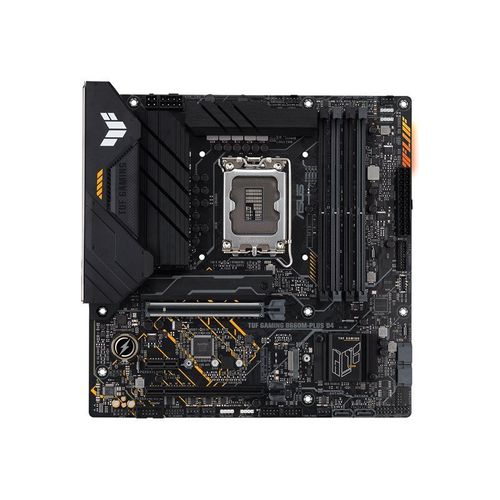 ASUS TUF GAMING B660M-PLUS D4 - Carte-mère - micro ATX - Socket LGA1700 - B660 Chipset - USB-C Gen1, USB 3.2 Gen 1, USB 3.2 Gen 2, USB-C Gen 2x2 - 2.5 Gigabit LAN - carte graphique embarquée...