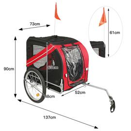 Remorque vélo pour chien WoofRider, Multifonction 3 en 1, Pliable