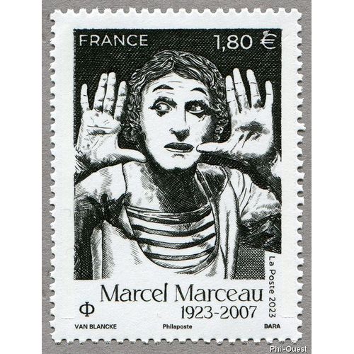 France 2023, Très Beau Timbre Neuf** Luxe Yvert 5660, Marcel Marceau, Dit Le Mime Marceau, Nom De Scène De Marcel Mangel, Célèbre Grâce À Son Personnage Silencieux De Bip, Créé En 1947.