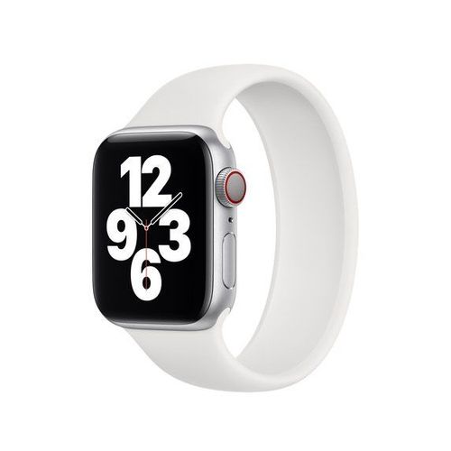 Bracelet Solo Siliconsense Pour Apple Watch Series 8 - 41mm (Poignet:164-177mm) - Blanc