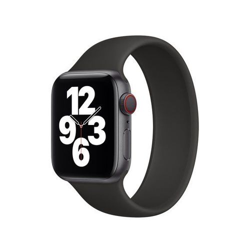 Bracelet Solo Siliconsense Pour Apple Watch Series 8 - 41mm (Poignet:142-158mm) - Noir