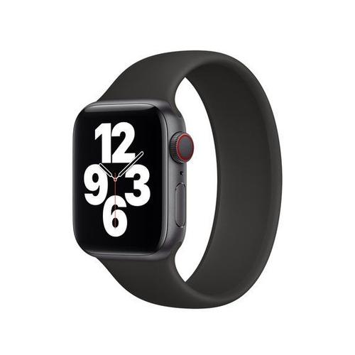 Bracelet Solo Siliconsense Pour Apple Watch Se (2022) - 44mm (Poignet:177-190mm) - Noir