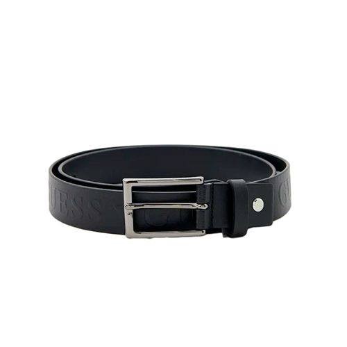 Ceinture Guess Classic Relief Homme Noir