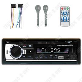 Autoradio USB avec Télécommande au Volant, Lecteur MP3, Carte SD