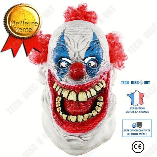 Td® Halloween Danse Grande Bouche Clown Latex Capot Masque Commerce Extérieur Personnalisé Maison Hantée Accessoires De Tour De Fête