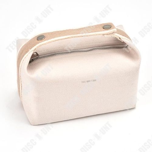 TD® Sac cosmétique en toile de voyage portable sac de rangement cosmétique de grande capacité sac à lunch sac de lavage sac cosmétiq
