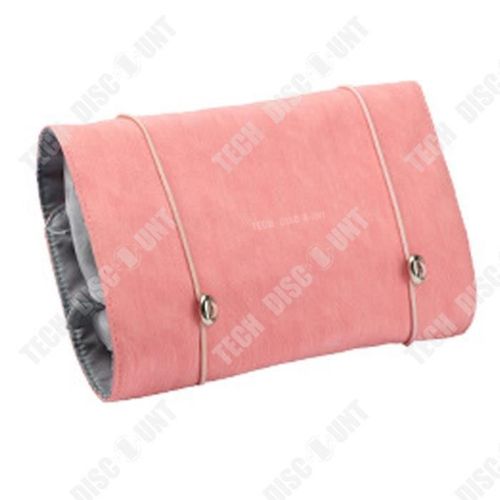 TD® Voyage Portable Cosmétique Sac De Rangement Grande Capacité Trousse De Toilette Sac À Main Amovible En Cuir Pu Sac Cosmétique