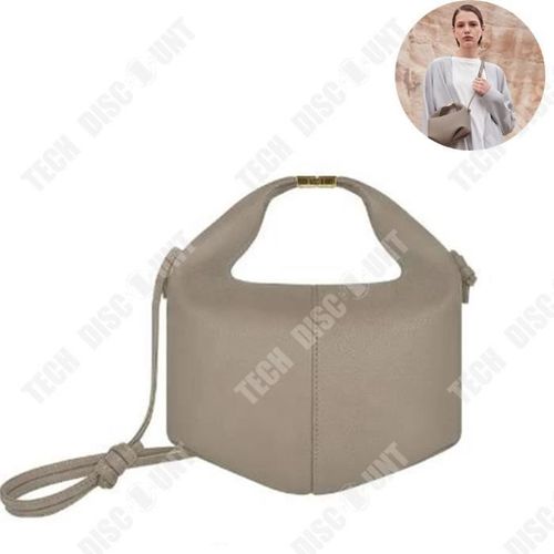 TD® Nouvelle mode sac à dos en cuir sac à déjeuner corde noeud une épaule dames sac Niche conception chaîne sac Double chaîne