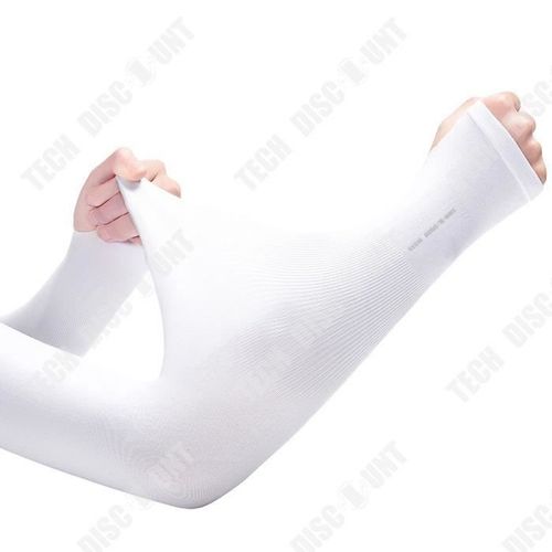 Td® Manche De Protection Uv Anti-Moustiques Femme Homme Soie Manche Conduite Cyclisme Sport Bras Manche Accessoire Sport Plein Air