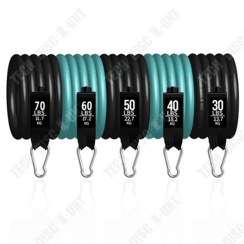 Td® Bodhi Bâton Ensemble Fitness Résistance Bande Yoga Tension Corde Sport Élastique Corde Tension Latex Corde 11 Pièces Ensemble