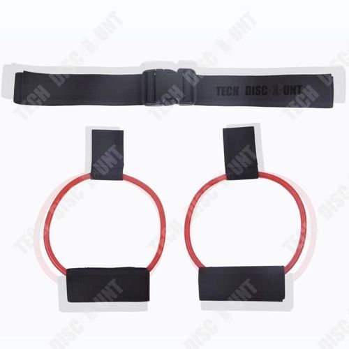 Td® Accueil Yoga Fitness Entraînement Bande De Résistance Musculaire Hanche Bande De Résistance Jambe Force Squat Extracteur 20lb