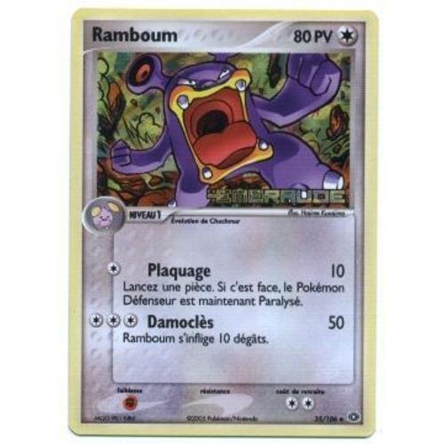 Pokemon Francaise Ex Emeraude Holographique N° 35/106 Ramboum