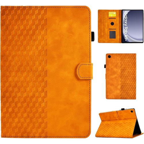 Mo-Bte Coque Pour Samsung Galaxy Tab A9+/A9 Plus 2023 11.0"" (Sm-X210/Sm-X215/Sm-X216) Housse De Protection En Cuir Pu Étui Case Tablette Étui Smart Cover Pour Samsung Galaxy Tab A9+ 2023, Orange