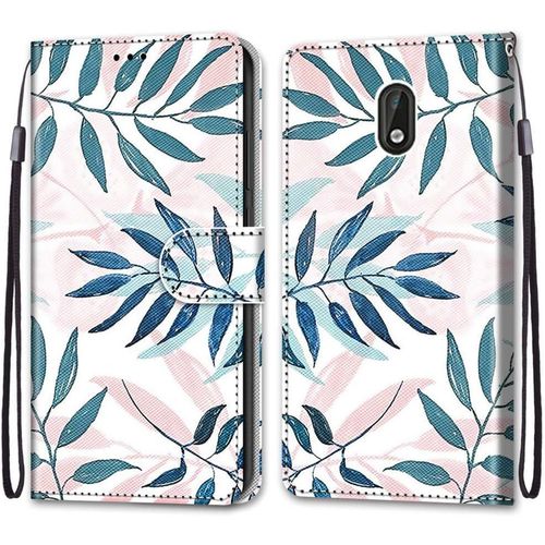 Coque Pour Nokia 3, Etui En Cuir Pu Portefeuille Housse Coque Avec 360 Degres Silicone Antichoc Protection Cover Cuir Pochette Magnetique Und Flip Bequille (Conifere)