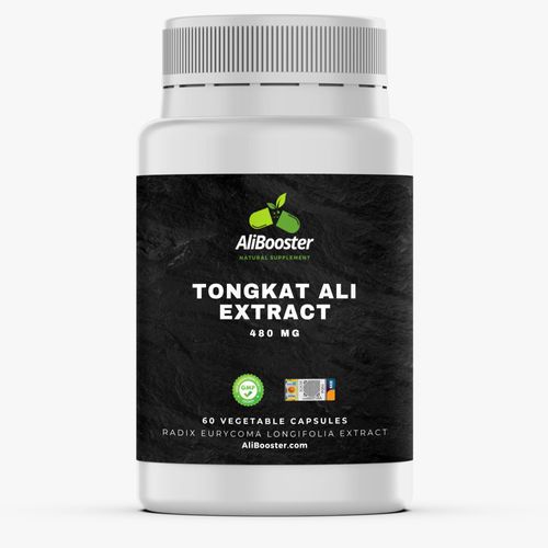 Tongkat Ali Alibooster 60 Capsules 480mg - Qualité Premium - Booster Testostérone 100% Naturel 