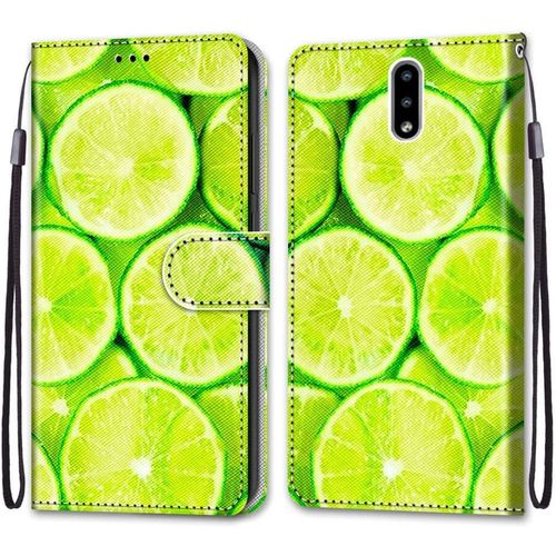 Coque Pour Nokia 2.3, Etui En Cuir Pu Portefeuille Housse Coque Avec 360 Degres Silicone Antichoc Protection Cover Cuir Pochette Magnetique Und Flip Bequille (Citron)